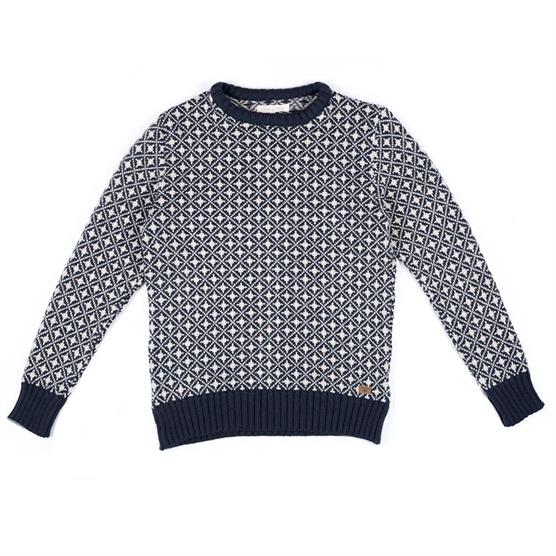 Fuza Wool Mens Bjorn Sweater  Midnight Blue