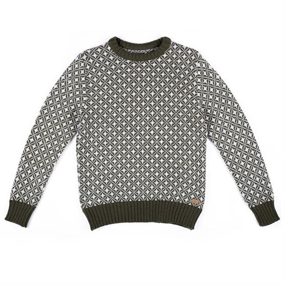 Fuza Wool Mens Bjorn Sweater  Olive