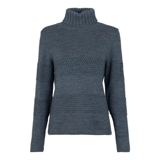 Fuza Wool Ladies Christianhavn Sweater  Silver Blue