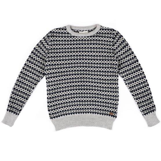 Fuza Wool Mens Ymer Sweater  Silver Grey