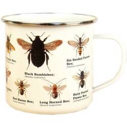 Unikt Emaljekrus med Bombus Bi Design til Naturentusiaster