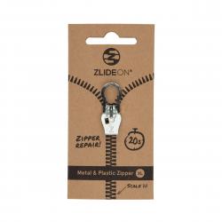 Zlideon Normal Metal   Plastic Zipper Xl   Silver   Str  Xl   Lynlås
