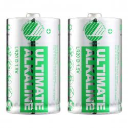 Deltaco Ultimate Alkaline Batterier LR20 - 2 Pakke Tilbud