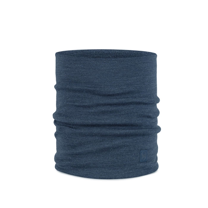 Buff Heavyweight Merino Uld Halsedisse – Solid Blå Tilbud