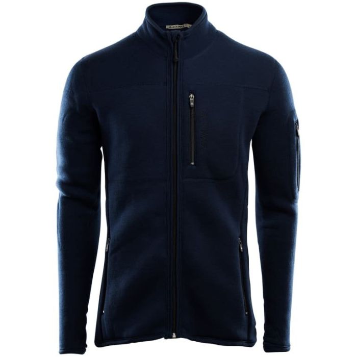 Aclima Fleecewool V  Jakke Navy Blazer