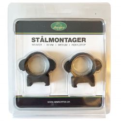 Jaeger 30 mm Medium Stålmontager til Kikkerter - Hurtig Levering!
