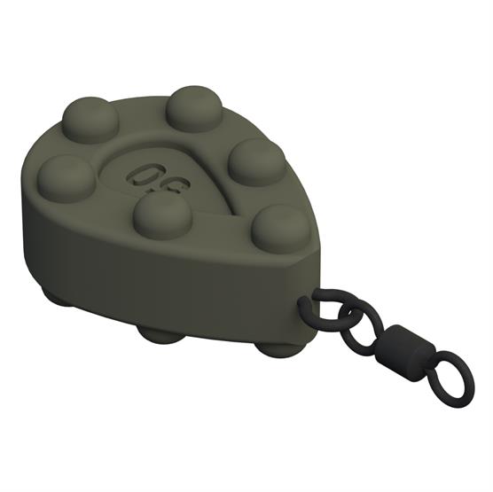 Miljø Lodder Stubby Pear Med Swivel til Karpefiskeri