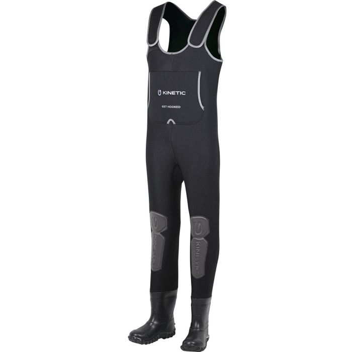 Kinetic Neobreeze Bootfoot Neopren Waders - Sort Tilbud