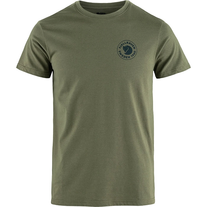 Fj? Llr? Ven Logo T Shirt Herre Mænd Laurel Green Xl T Shirt Polo Shirt