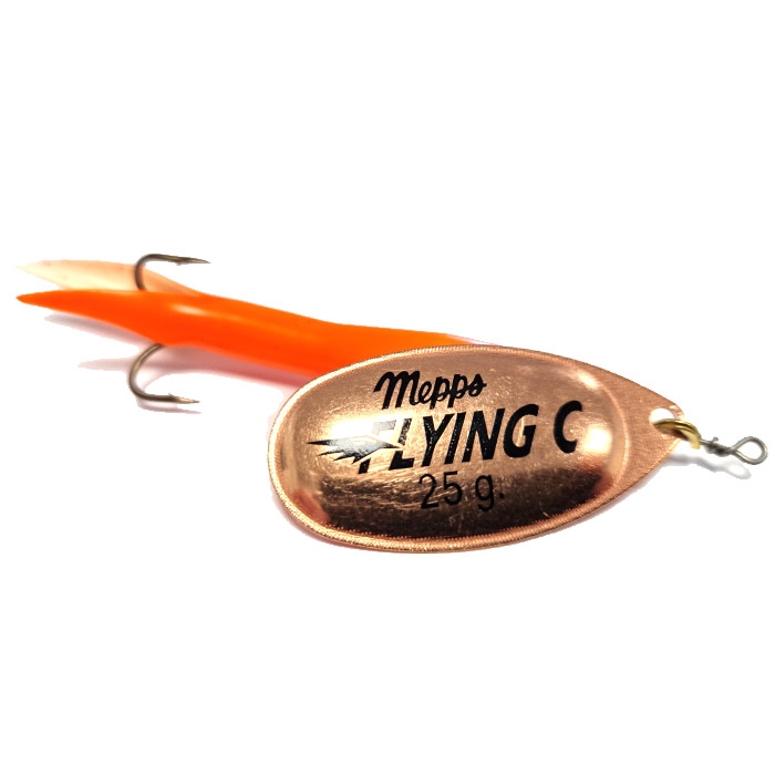 Mepps Flying C Upstream G Fluo Orange Kobber Kondomspinner