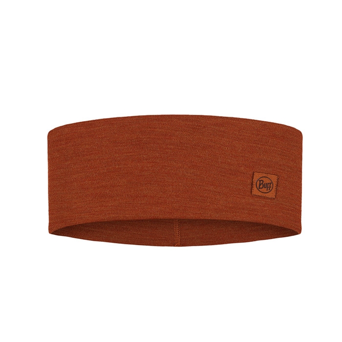 Buff Bred Pandebånd i 100% Merinould - Solid Kanel