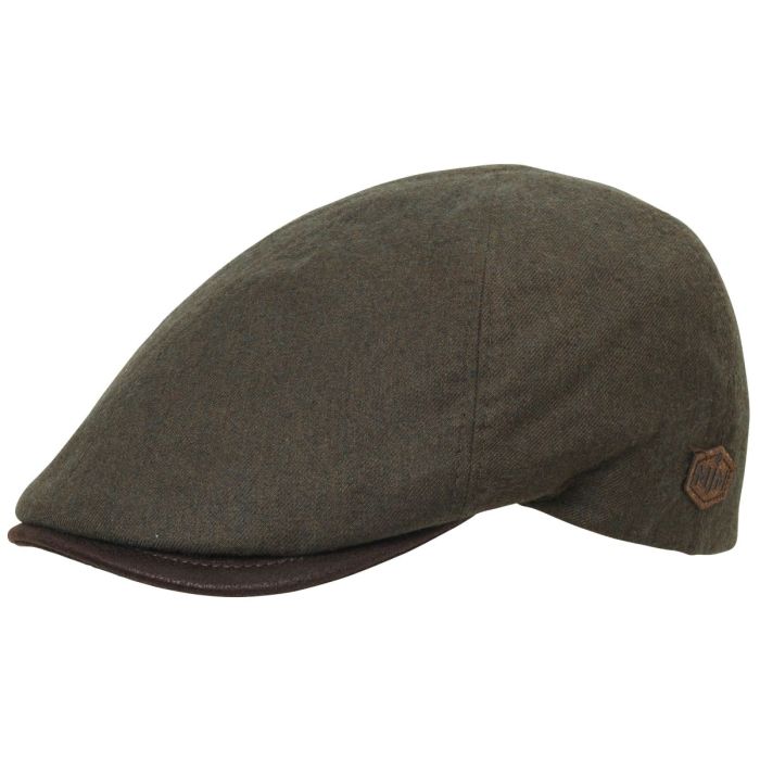 Mjm Broker Viskose Polyester Mix Hat i Grøn