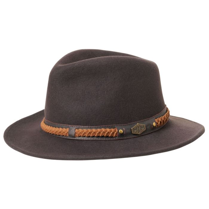 Mjm Freedom   Wool Felt Dark Brown
