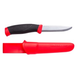 Morakniv Companion F Rescue Serrateret Kniv – Rød