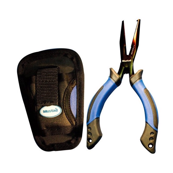 Mustad 15 cm Krogløsere Fisketang med Praktisk Etui