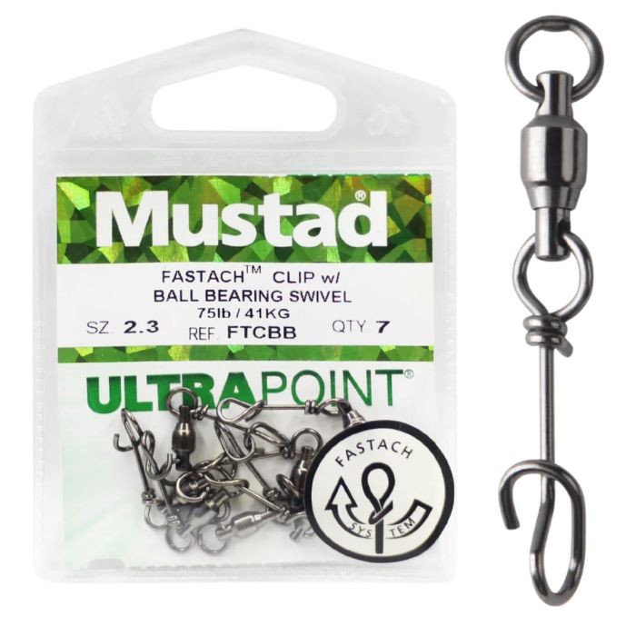 Mustad Ultrapoint Fastach Clips M Swivel