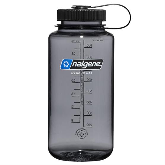 Nalgene Wide Mouth Sustain   Ml  Gray W  Black Cap