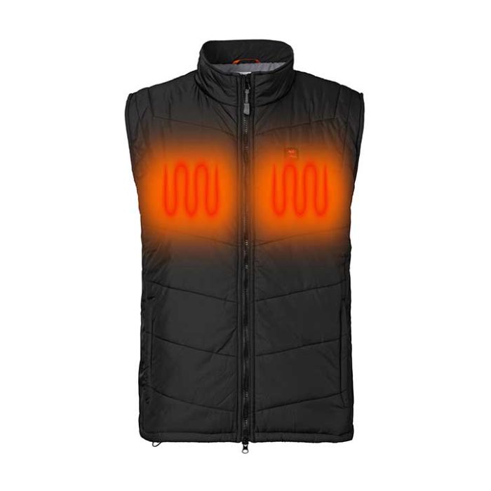 Nordic Heat Herre Vest Quiltet Sort