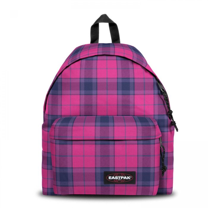 Eastpak Padded Pak R Rygsæk – Checked Fuchsia Tilbud!
