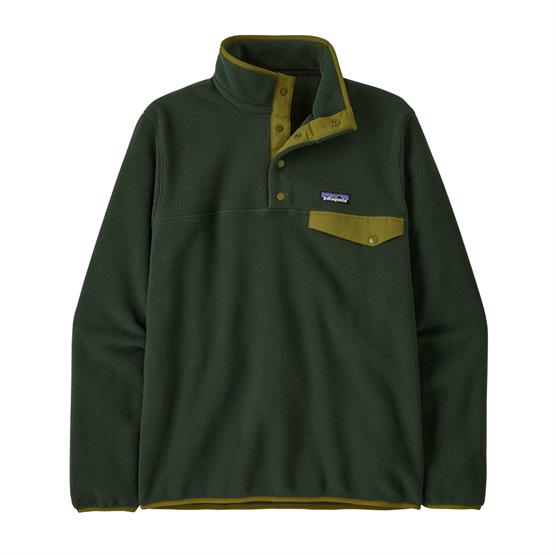 Patagonia Mens Lw Synch Snap T P O  Old Growth Green