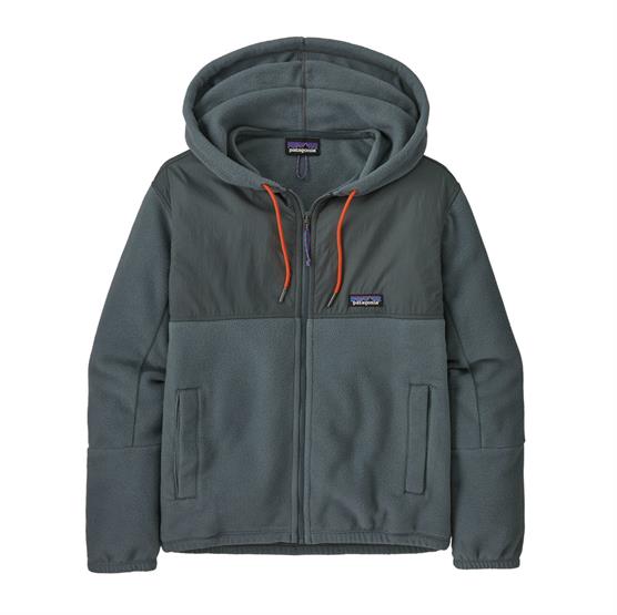 Patagonia Microdini Hoody til kvinder - Nouveau Green/Orange