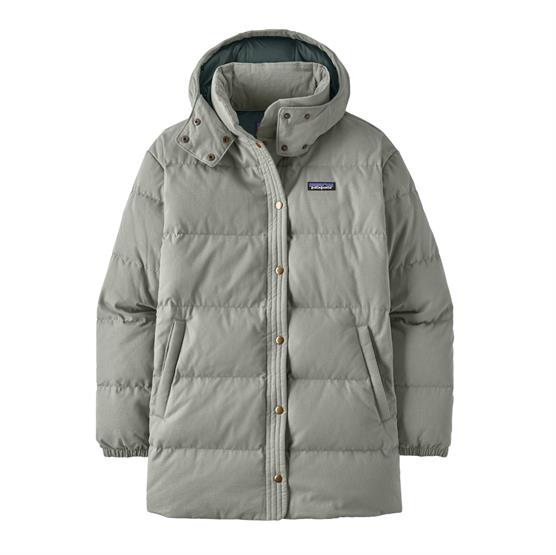 Patagonia Dame Cotton Down Parka i Sleet Green - Vintertilbud