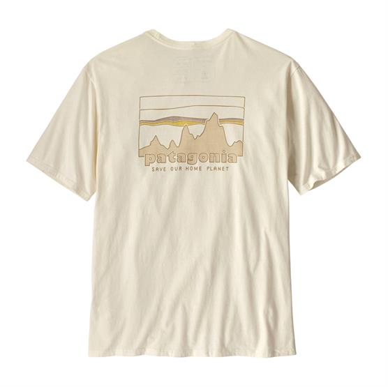 Patagonia '73 Skyline Økologisk T-Shirt - Birch White