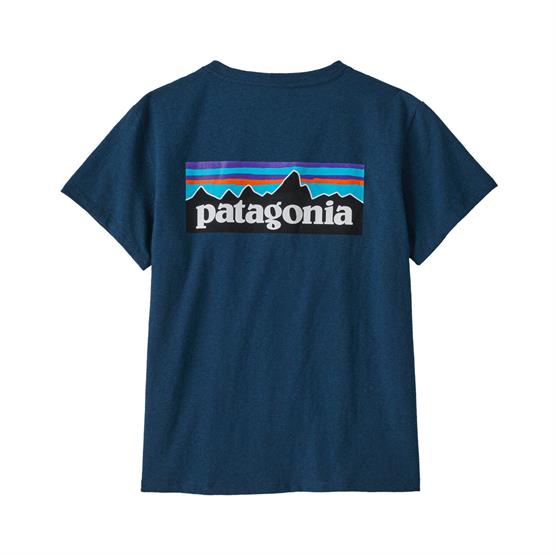 Patagonia P-6 Logo T-shirt til kvinder - Tidepool Blue