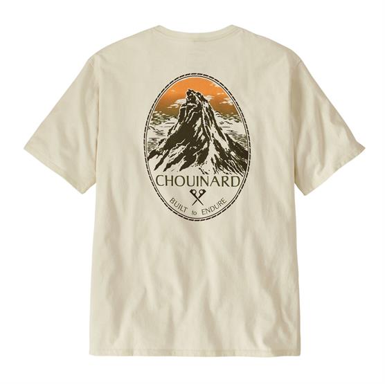 Patagonia Chouinard Crest T-shirt i Birch White - Tilbud!