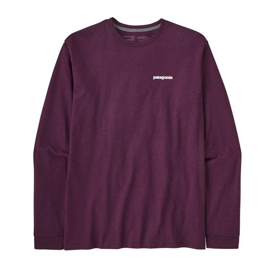 Patagonia P-6 Logo Langærmet T-shirt - Night Plum