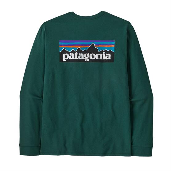 Patagonia P-6 Logo Langærmet T-shirt - Cascade Green
