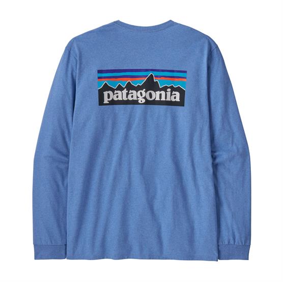 Patagonia Langærmet T-shirt med P-6 Logo - Abundant Blue