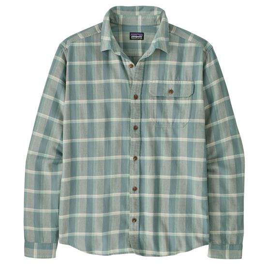Patagonia Mens L S Lw Fjord Flannel Shirt  Marine Layer   Blue Sage