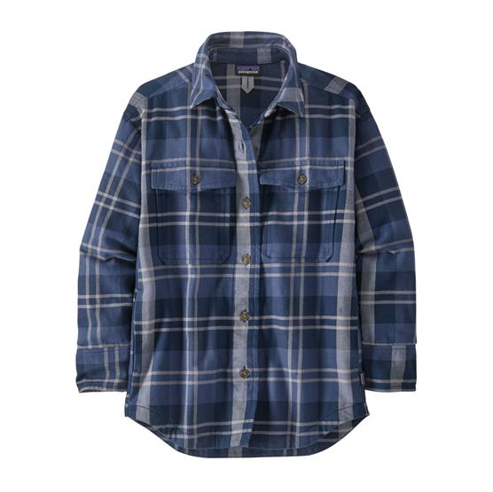 Patagonia Fjord Flannel Overshirt til kvinder - Navy