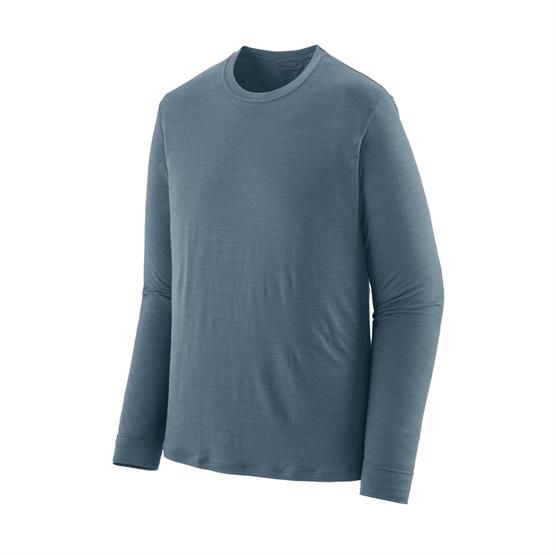 Patagonia Langærmet Merinould T-shirt i Utility Blue