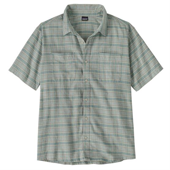Patagonia Mens Back Step Shirt Stroll Blue Sage