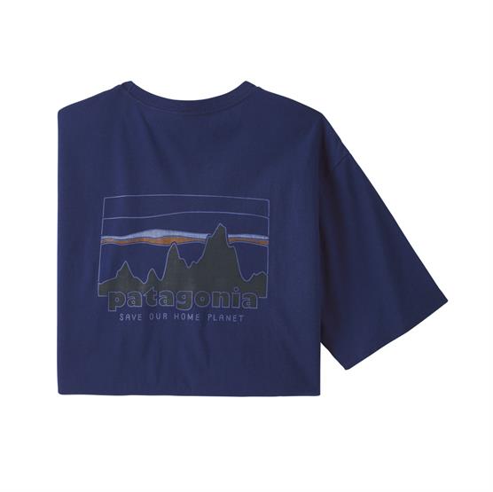 Patagonia '73 Skyline Økologisk T-Shirt - Sound Blue