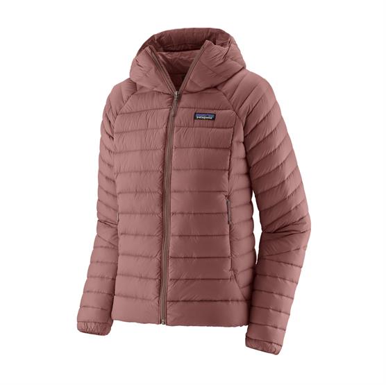 Patagonia Dunjakke med Hætte til Kvinder - Dulse Mauve