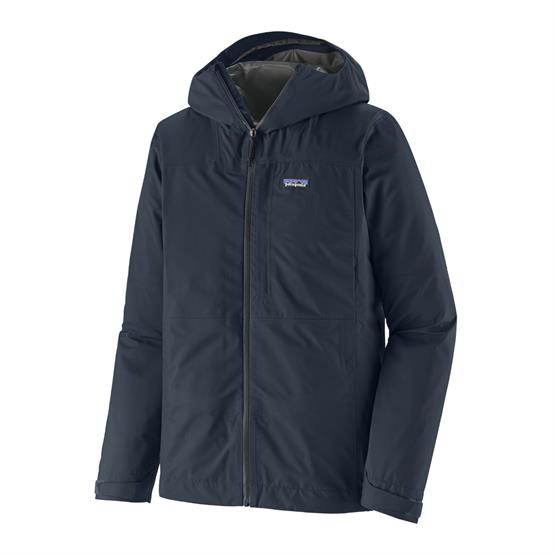 Patagonia Boulder Fork Regnjakke - Smolder Blue Tilbud!