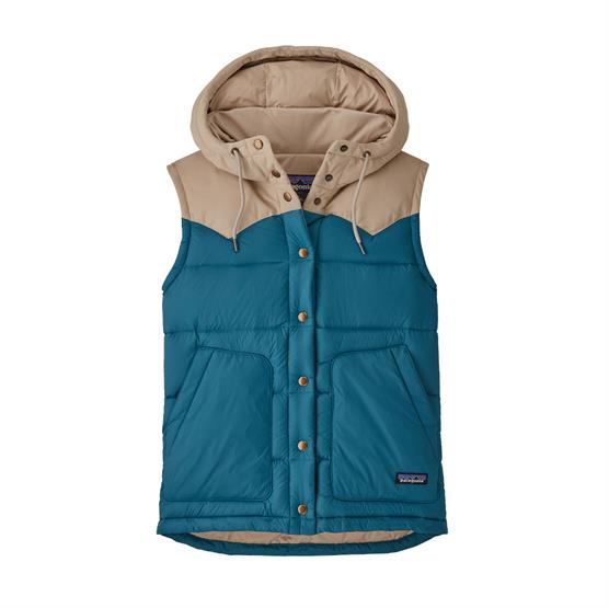 Patagonia Bivy Hættedunvest til kvinder - Wavy Blue