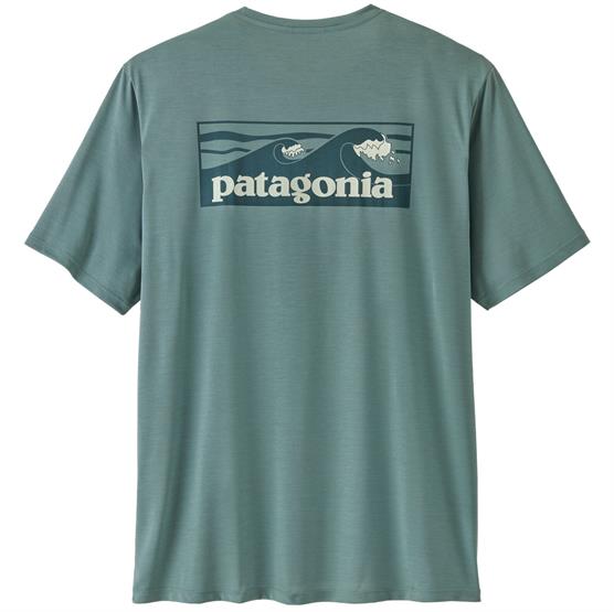 Patagonia Mens Cap Cool Daily Shirt Boardshort Logo  Blue Sage   Light Blue Sage X Dye