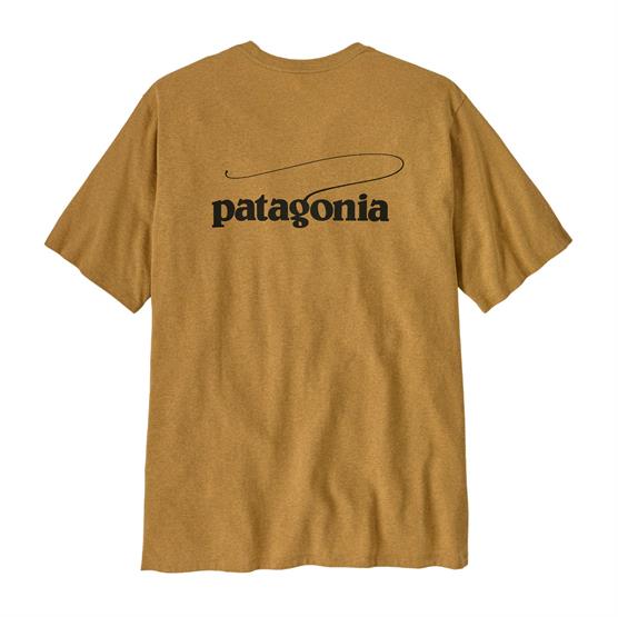 Patagonia Casting Logo T-Shirt i Pufferfish Gold