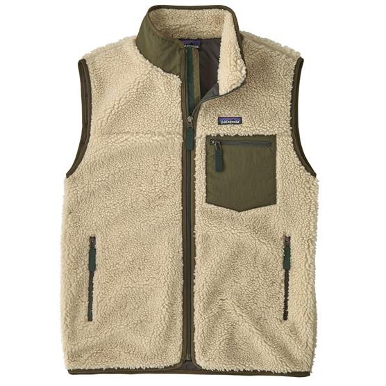 Patagonia Mens Classic Retro X Vest  Dark Natural   Basin Green