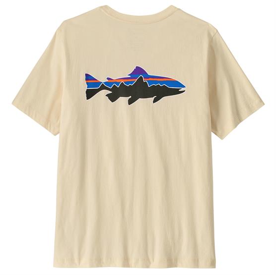 Patagonia Mens Fitz Roy Trout T Shirt  Undyed Natural