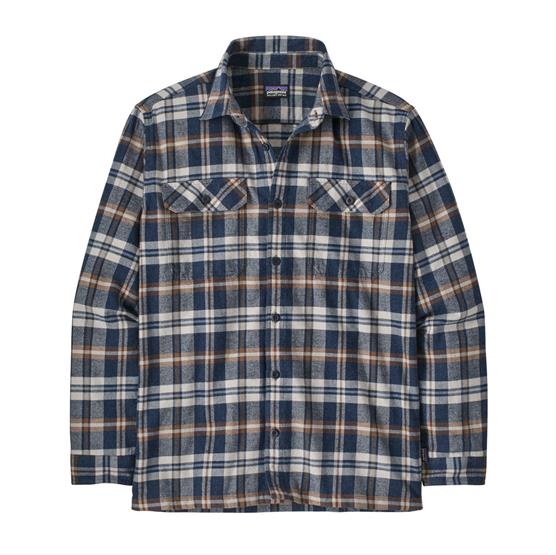 Patagonia Herre Langærmet Økologisk Flannel Skjorte - Navy