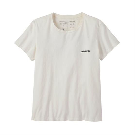 Patagonia P-6 Mission Økologisk T-shirt til Dame - Hvid