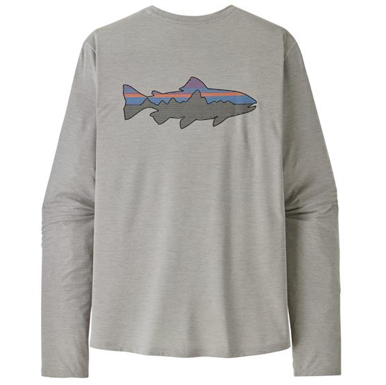 Patagonia Mens L S Cap Cool Sun Shirt   Fitz Roy Trout  Crisp Grey   Salt Grey X Dye