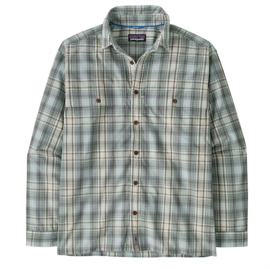 Patagonia Mens L S Island Hopper Shirt  Longshore   Dyno White