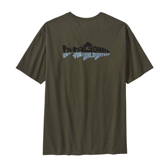 Patagonia Wild Waterline Pocket Tee - Basin Green T-shirt