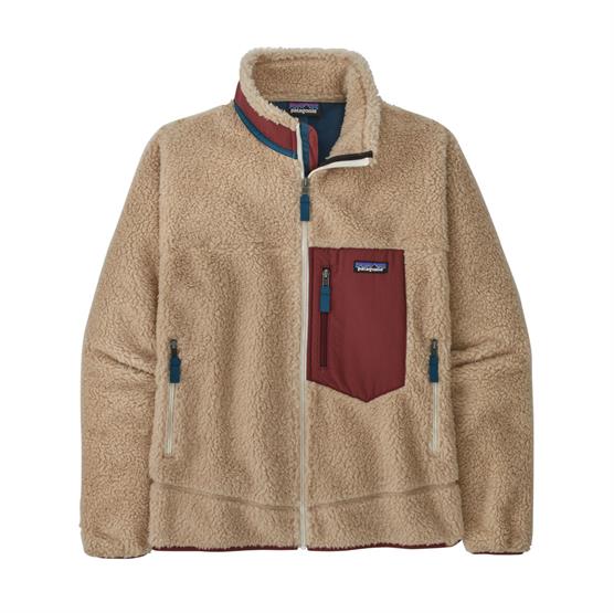 Patagonia Classic Retro X Fleecejakke - Mørk Natur/Rød